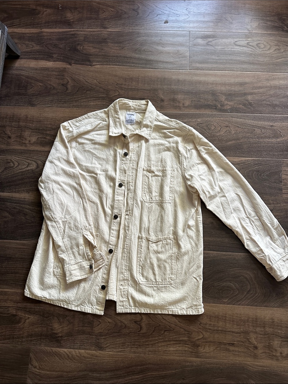 Women’s Cream Button-Up Casual Jacket